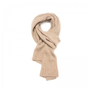 Engros mongolsk cashmere ribben strik tørklæde kvinder elegant pashmina cashmere luksus cashmere tørklæde