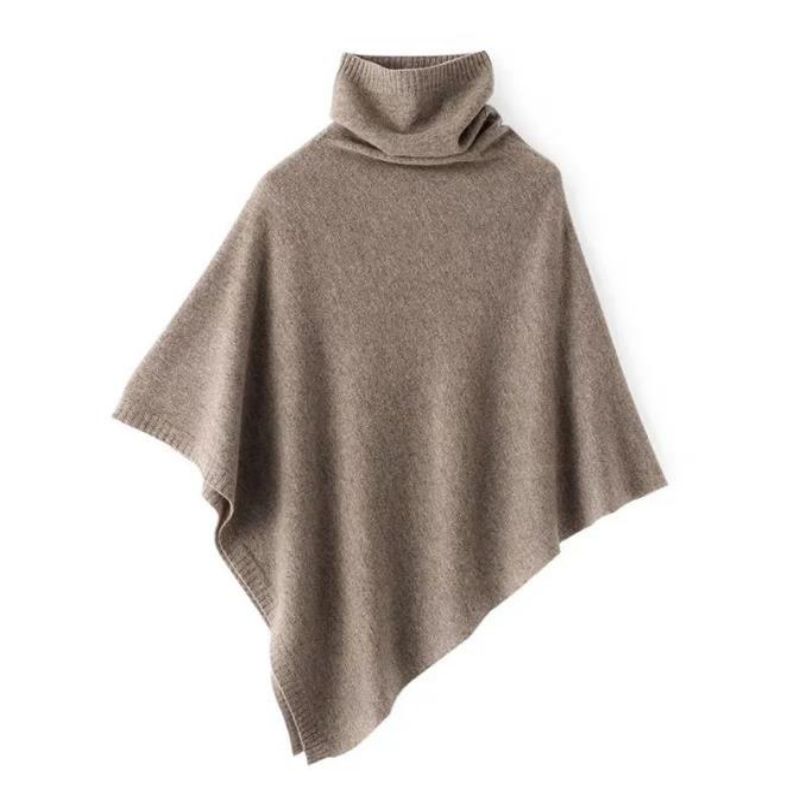 Luksus Mongoliet Real Pure 100% Cashmere Wool Cape Sweater