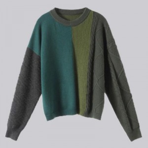 Kvinders pullover cashmere blandet tøj multi farve mode strikstøj