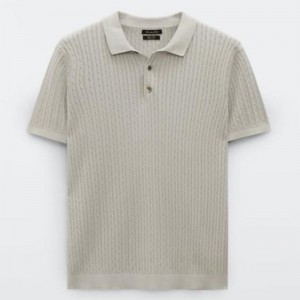 Brugerdefineret designer sommer kortærmet strik pullover bomuldsmænd \\\\\\\\\\\\ s sweatere